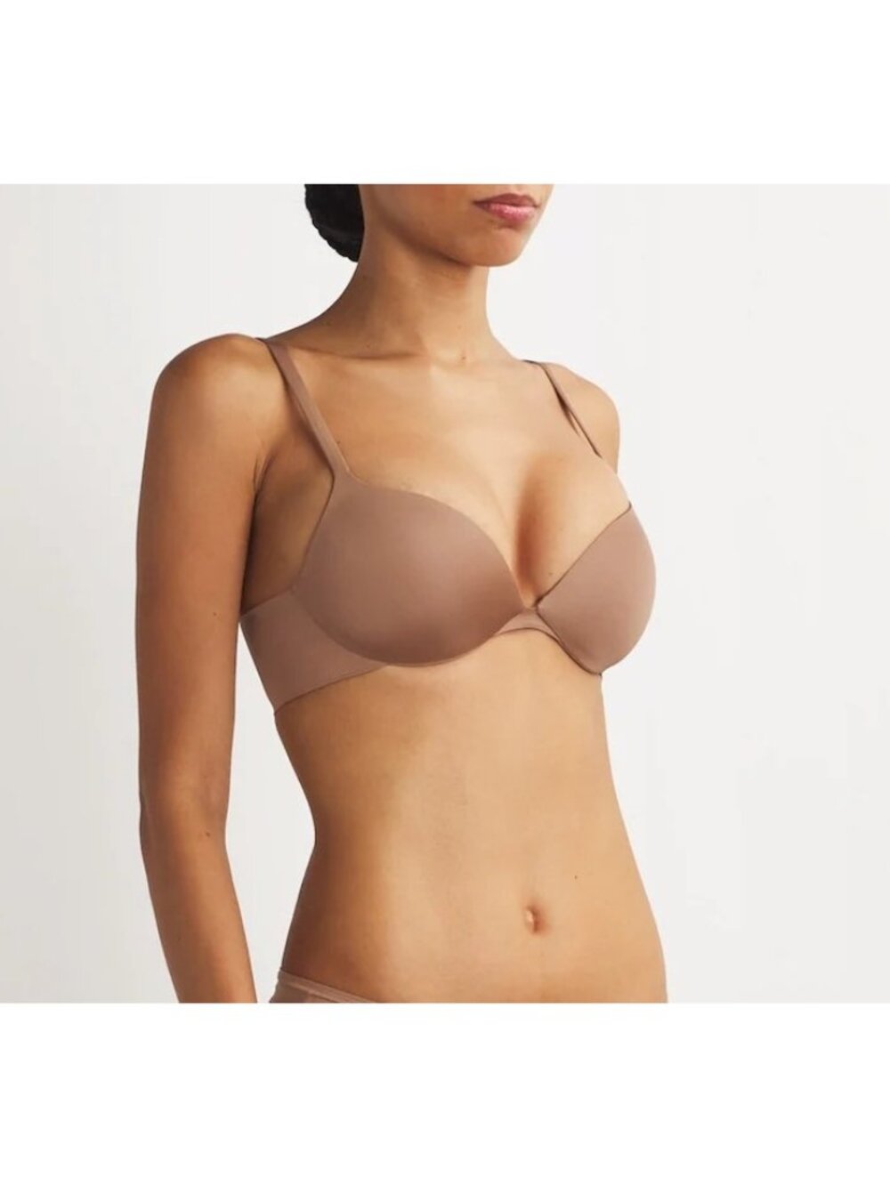 NWT SKIMS ULTIMATE PUSH-UP PLUNGE BRA SIENNA - 36C